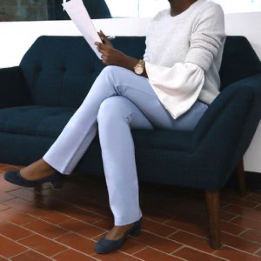 Betabrand Cornflower Straight Leg Yoga Workpants